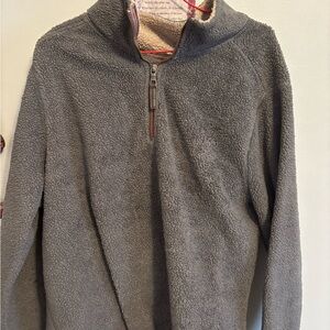 Trinity Men's Charcoal Zip-Up Sweater